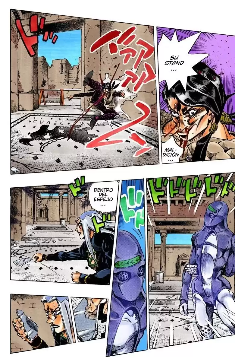 JoJo's Bizarre Adventure Parte 5: Vento Aureo Capitulo 43: Man in the Mirror y Purple Haze, Parte 4 página 12