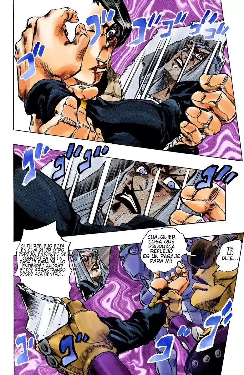 JoJo's Bizarre Adventure Parte 5: Vento Aureo Capitulo 43: Man in the Mirror y Purple Haze, Parte 4 página 18