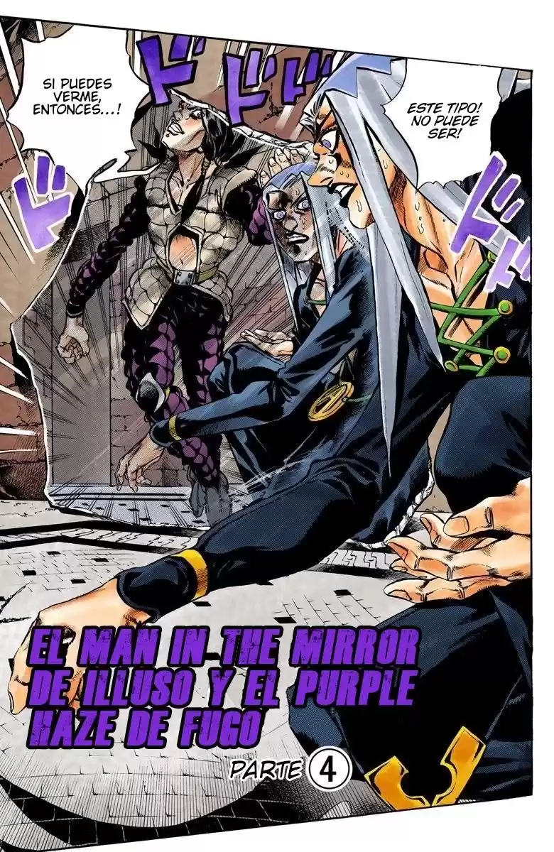 JoJo's Bizarre Adventure Parte 5: Vento Aureo Capitulo 43: Man in the Mirror y Purple Haze, Parte 4 página 3