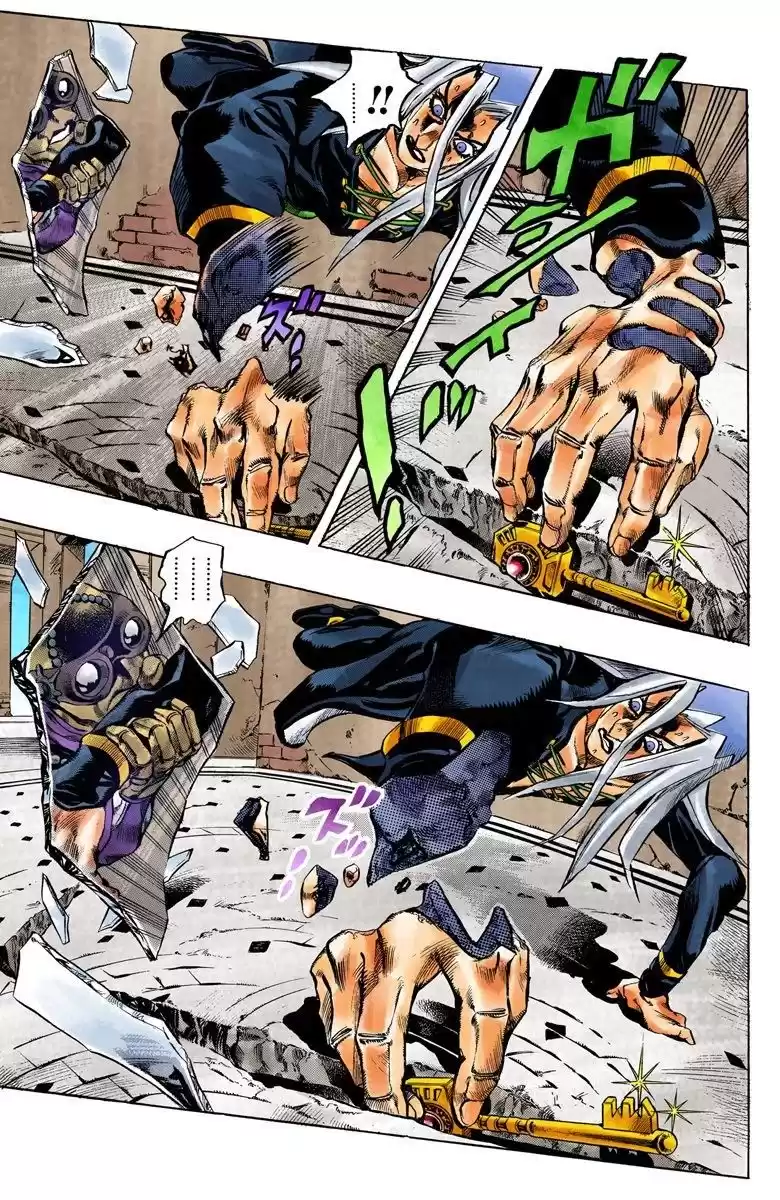 JoJo's Bizarre Adventure Parte 5: Vento Aureo Capitulo 43: Man in the Mirror y Purple Haze, Parte 4 página 7