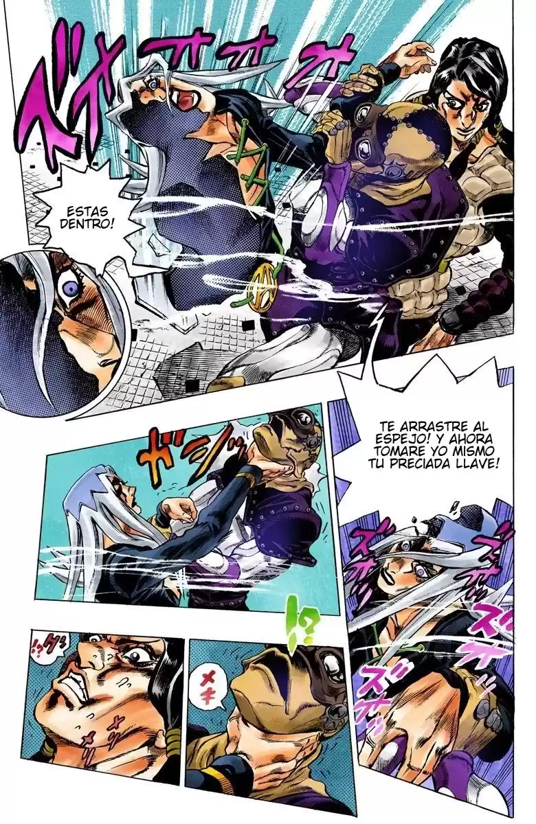 JoJo's Bizarre Adventure Parte 5: Vento Aureo Capitulo 43: Man in the Mirror y Purple Haze, Parte 4 página 9