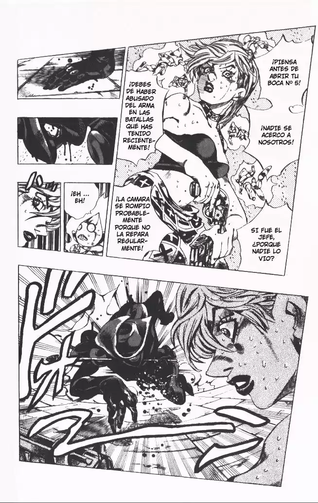 JoJo's Bizarre Adventure Parte 5: Vento Aureo Capitulo 140: El Réquiem Suena en Silencio, Parte 8 página 8