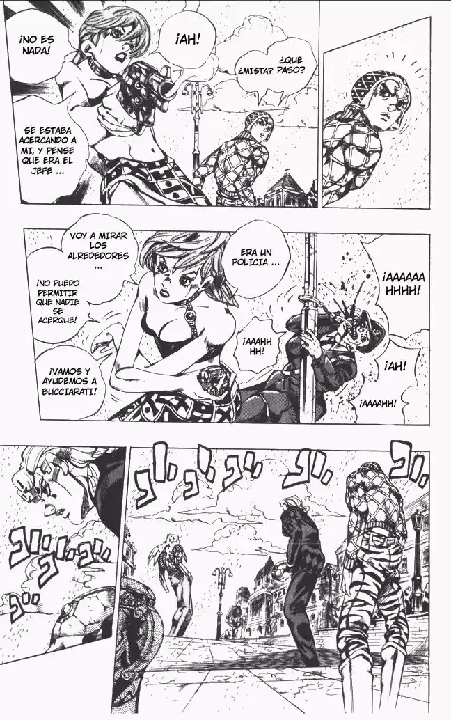 JoJo's Bizarre Adventure Parte 5: Vento Aureo Capitulo 139: El Réquiem Suena en Silencio, Parte 7 página 8