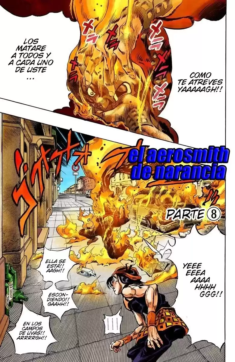 JoJo's Bizarre Adventure Parte 5: Vento Aureo Capitulo 38: El Aerosmith de Narancia, Parte 8 página 2