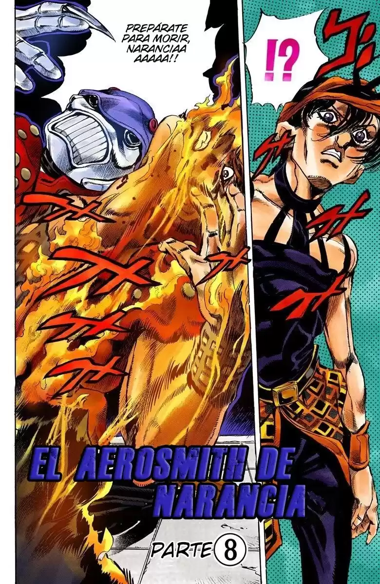 JoJo's Bizarre Adventure Parte 5: Vento Aureo Capitulo 38: El Aerosmith de Narancia, Parte 8 página 3