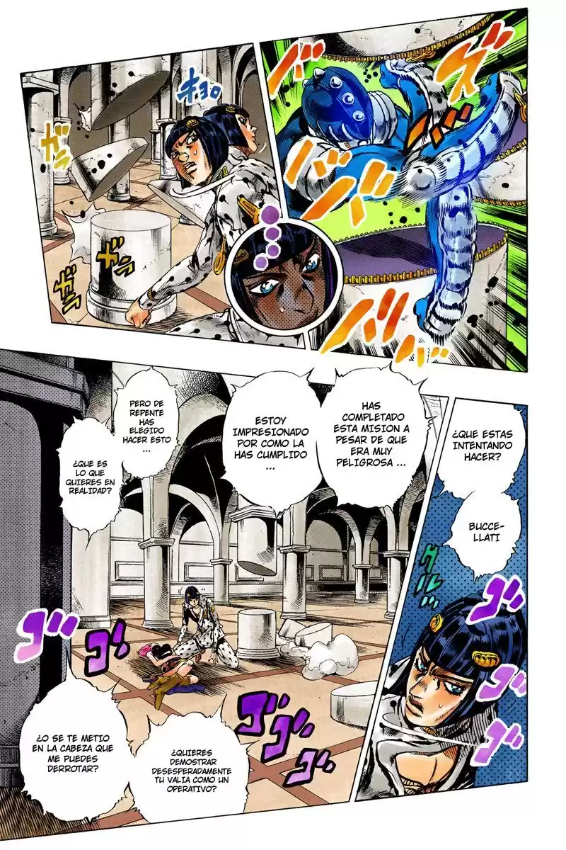 JoJo's Bizarre Adventure Parte 5: Vento Aureo Capitulo 79: El Misterio de King Crimson, Parte 1 página 15