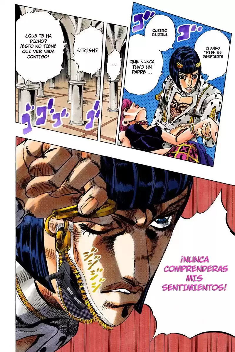 JoJo's Bizarre Adventure Parte 5: Vento Aureo Capitulo 79: El Misterio de King Crimson, Parte 1 página 16