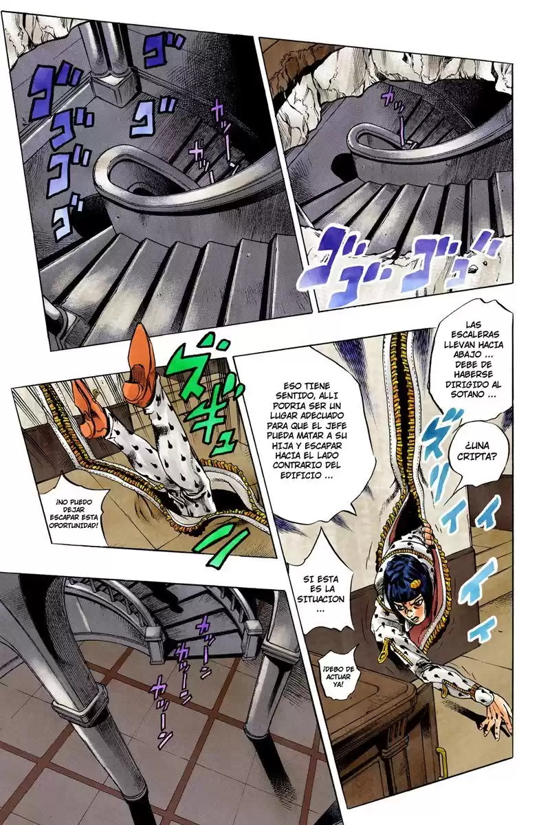 JoJo's Bizarre Adventure Parte 5: Vento Aureo Capitulo 79: El Misterio de King Crimson, Parte 1 página 8