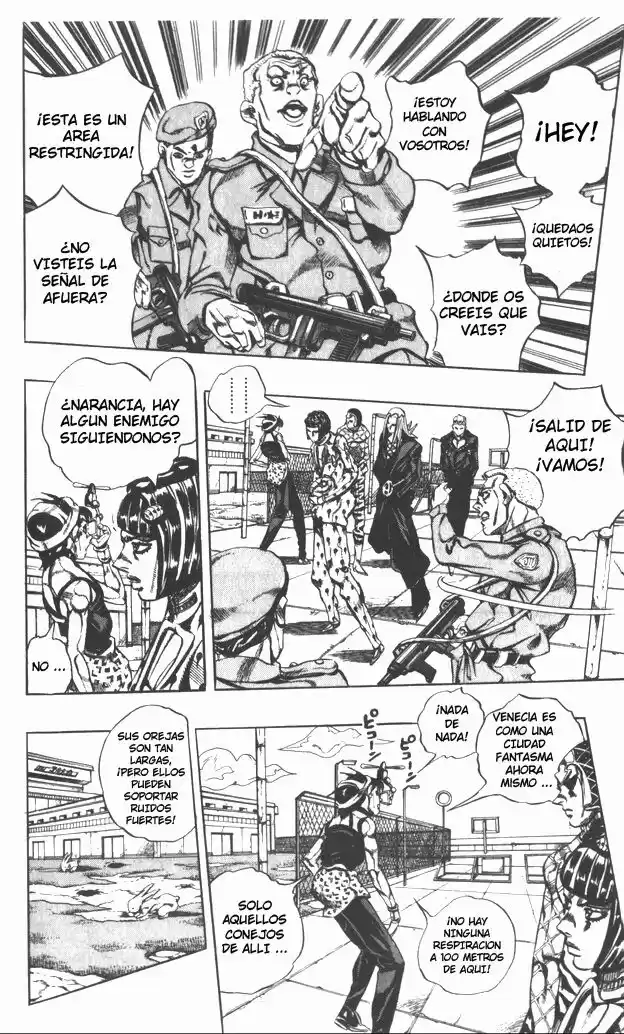 JoJo's Bizarre Adventure Parte 5: Vento Aureo Capitulo 93: ¡Sin Código de Vuelo! Rumbo a Cerdeña página 3