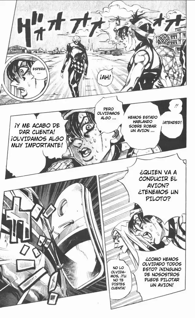 JoJo's Bizarre Adventure Parte 5: Vento Aureo Capitulo 93: ¡Sin Código de Vuelo! Rumbo a Cerdeña página 6