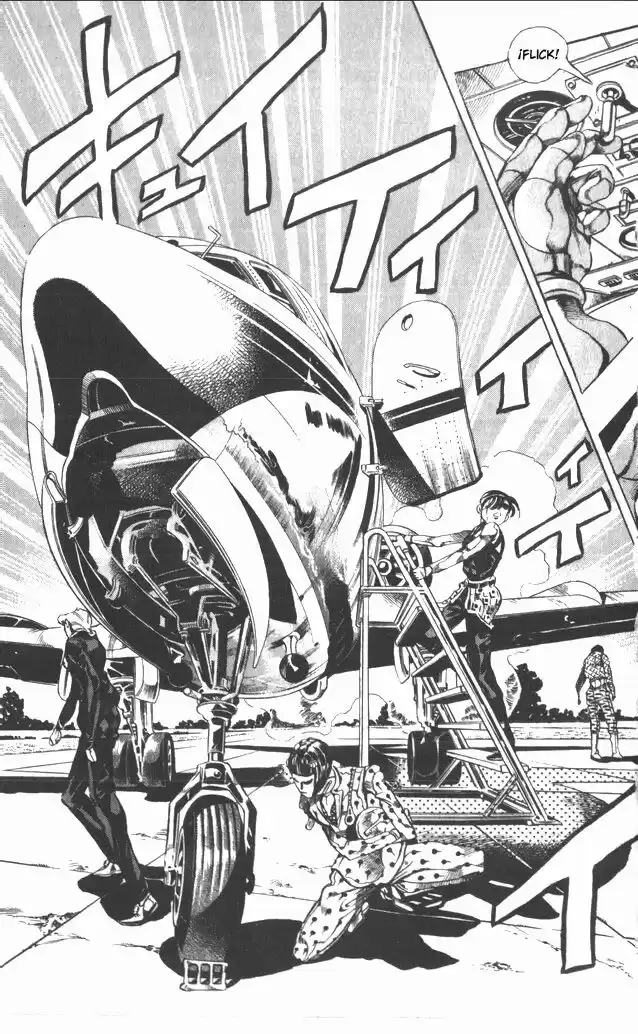 JoJo's Bizarre Adventure Parte 5: Vento Aureo Capitulo 93: ¡Sin Código de Vuelo! Rumbo a Cerdeña página 8