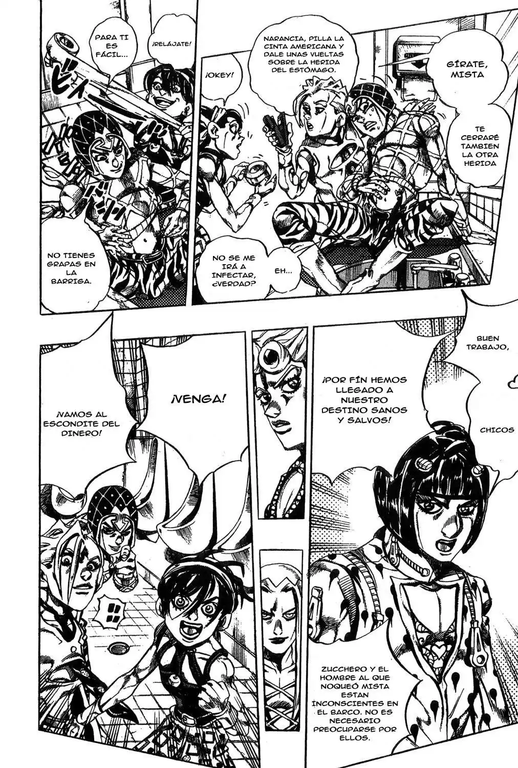 JoJo's Bizarre Adventure Parte 5: Vento Aureo Capitulo 29: El Escondite de los Seiscientos Millones de Yenes página 6