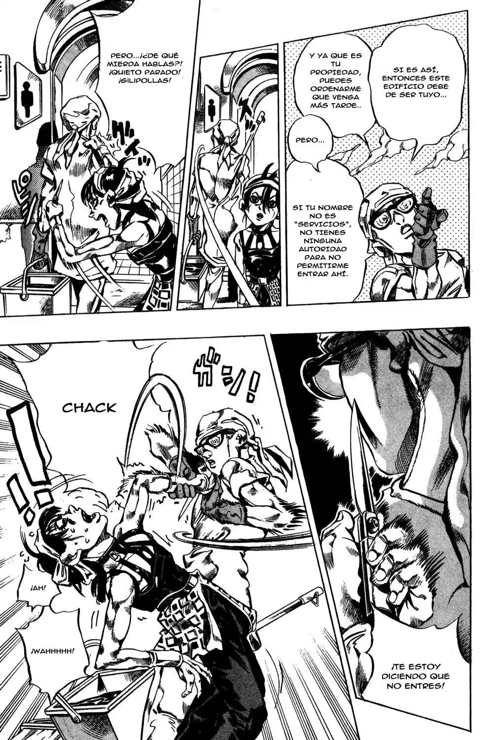 JoJo's Bizarre Adventure Parte 5: Vento Aureo Capitulo 29: El Escondite de los Seiscientos Millones de Yenes página 9