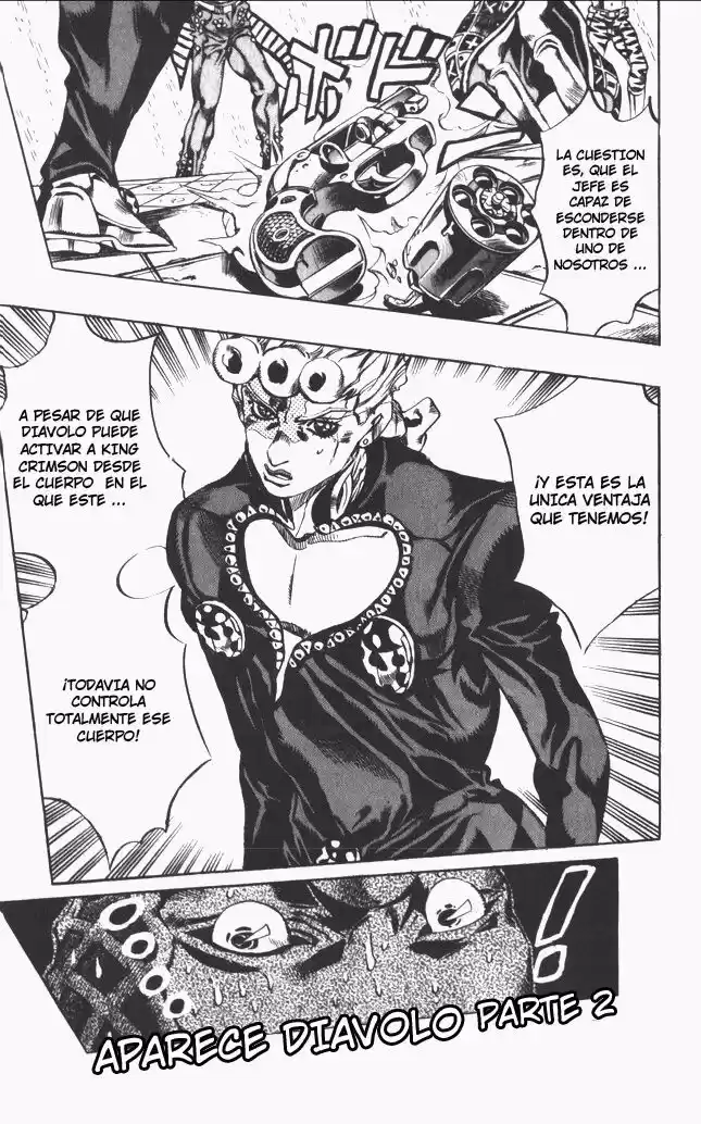 JoJo's Bizarre Adventure Parte 5: Vento Aureo Capitulo 142: Diavolo Asciende, Parte 2 página 2