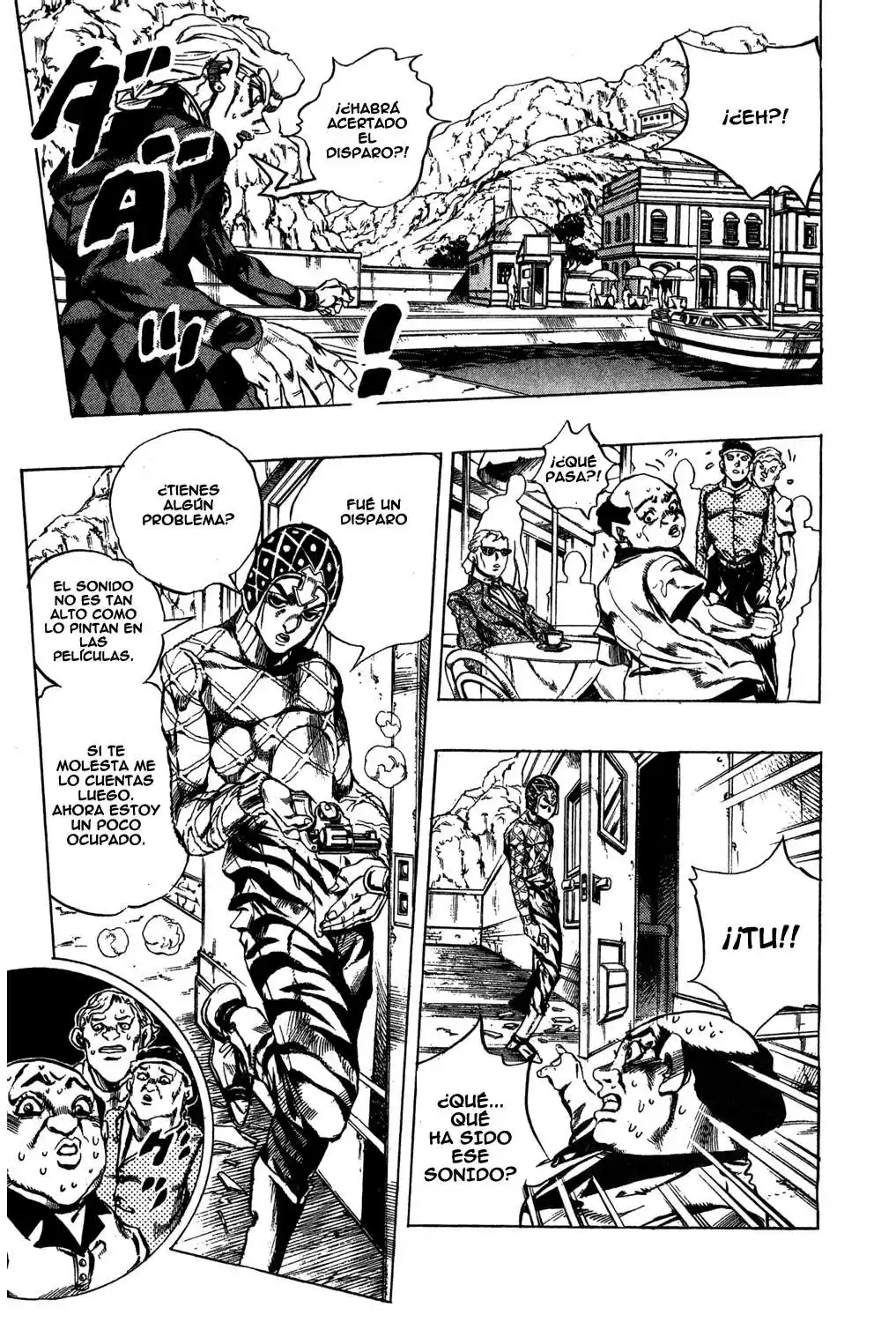 JoJo's Bizarre Adventure Parte 5: Vento Aureo Capitulo 25: Aparece Sex Pistols, Parte 3 página 12