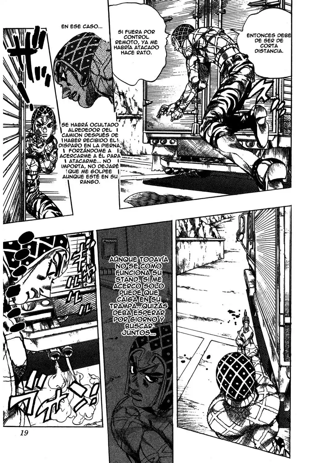 JoJo's Bizarre Adventure Parte 5: Vento Aureo Capitulo 25: Aparece Sex Pistols, Parte 3 página 16