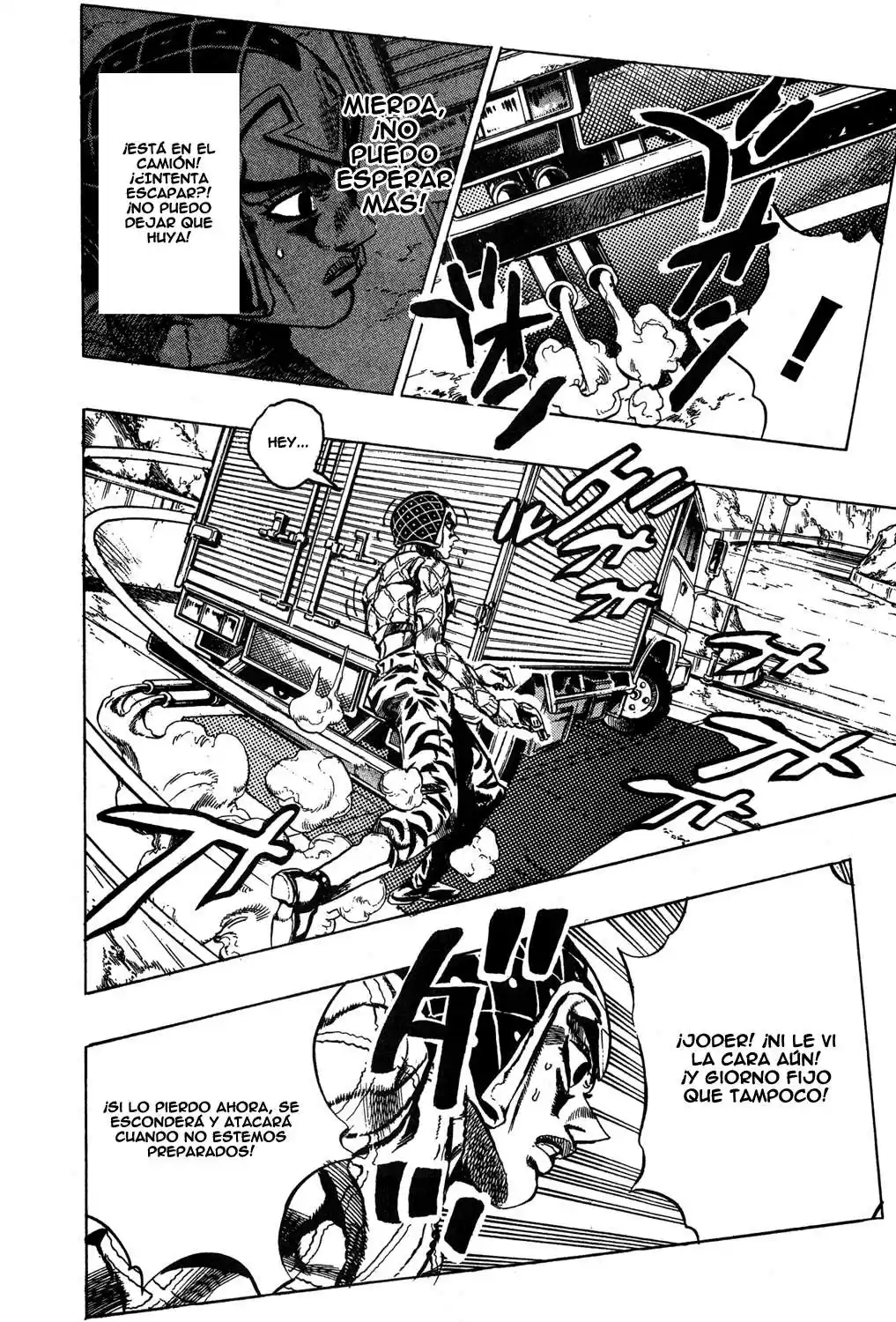 JoJo's Bizarre Adventure Parte 5: Vento Aureo Capitulo 25: Aparece Sex Pistols, Parte 3 página 17