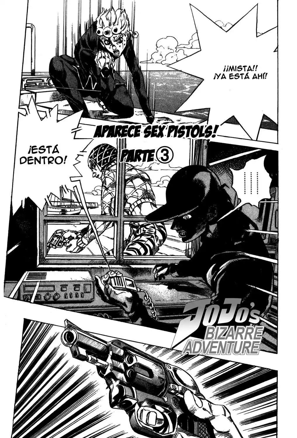 JoJo's Bizarre Adventure Parte 5: Vento Aureo Capitulo 25: Aparece Sex Pistols, Parte 3 página 4