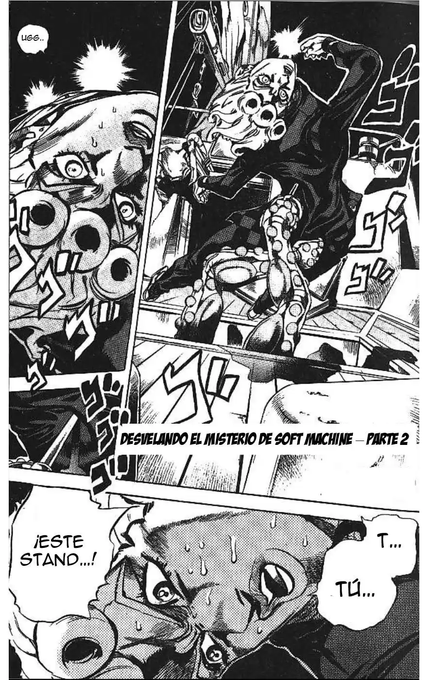 JoJo's Bizarre Adventure Parte 5: Vento Aureo Capitulo 20: El Misterio de Soft Machine, Parte 2 página 3