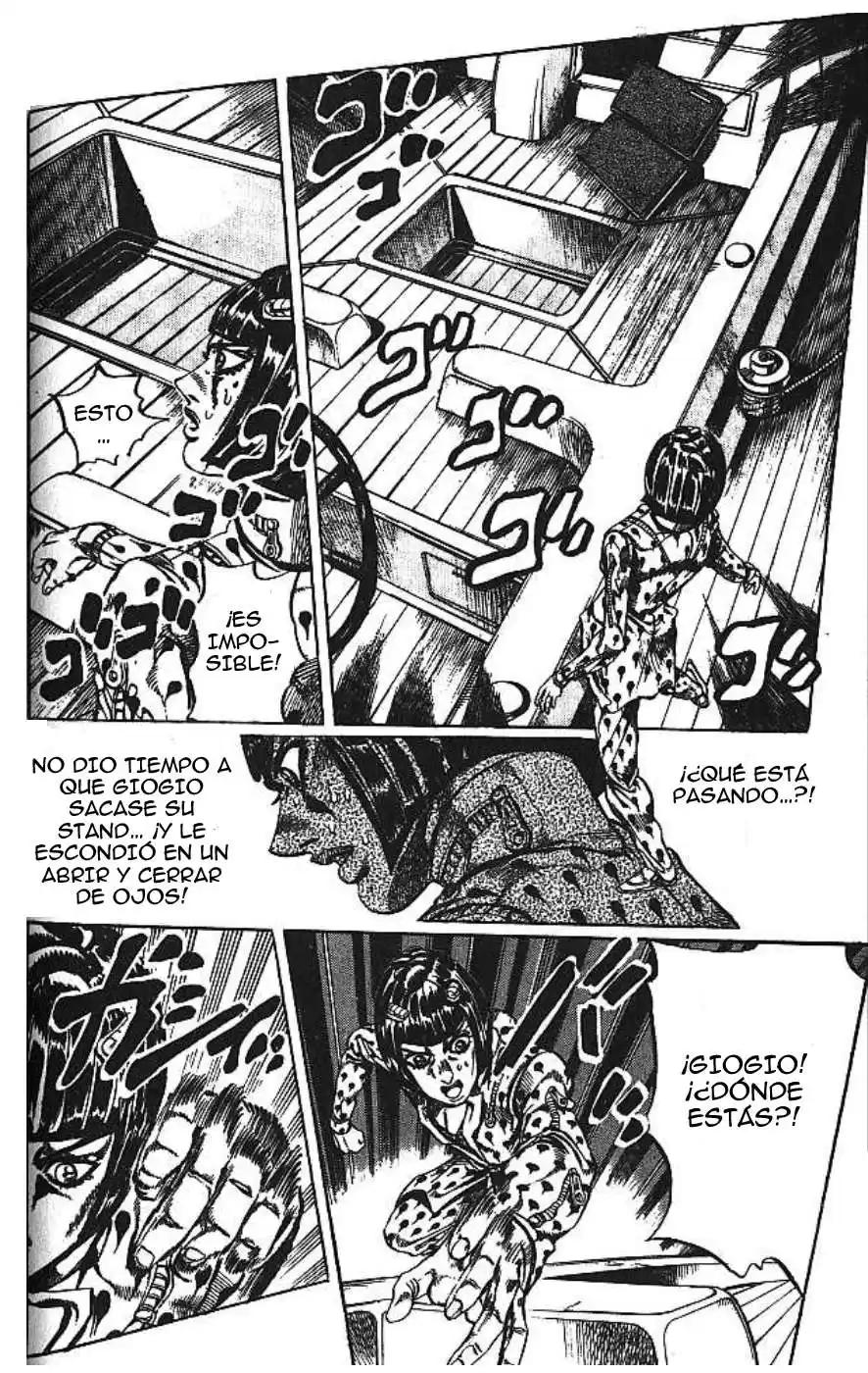 JoJo's Bizarre Adventure Parte 5: Vento Aureo Capitulo 20: El Misterio de Soft Machine, Parte 2 página 6