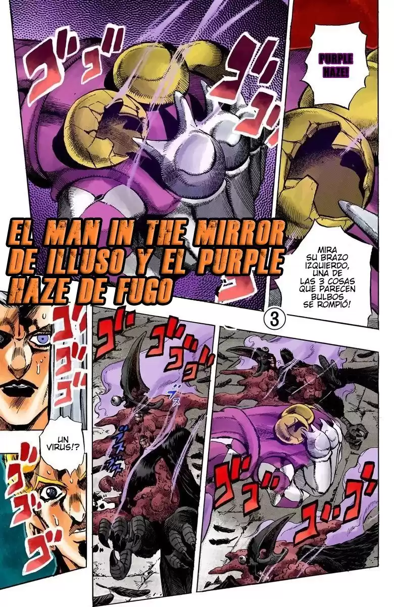 JoJo's Bizarre Adventure Parte 5: Vento Aureo Capitulo 42: Man in the Mirror y Purple Haze, Parte 3 página 2