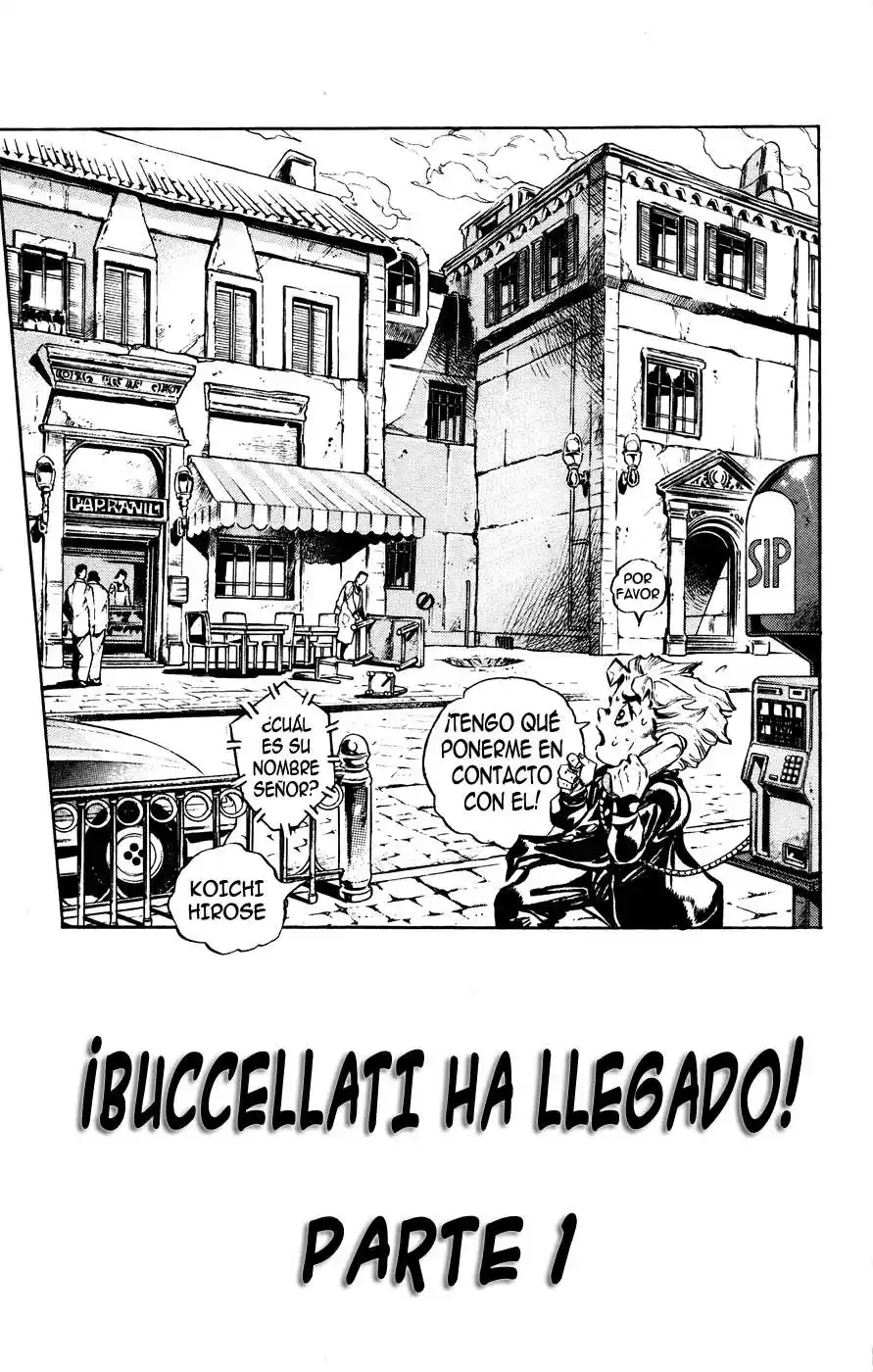 JoJo's Bizarre Adventure Parte 5: Vento Aureo Capitulo 4: La Llegada de Bucciarati, Parte 1 página 2