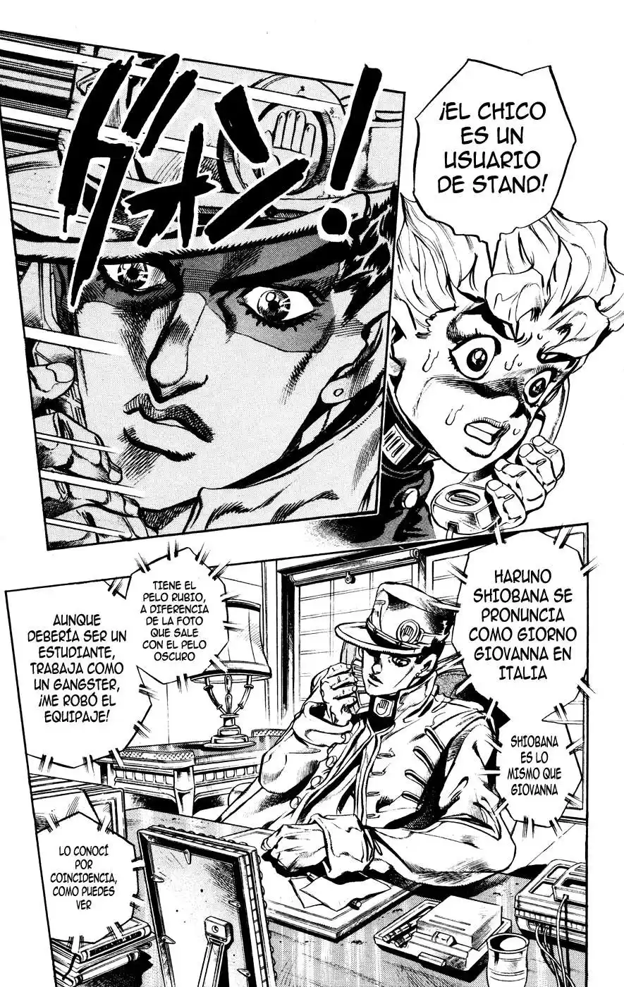 JoJo's Bizarre Adventure Parte 5: Vento Aureo Capitulo 4: La Llegada de Bucciarati, Parte 1 página 4