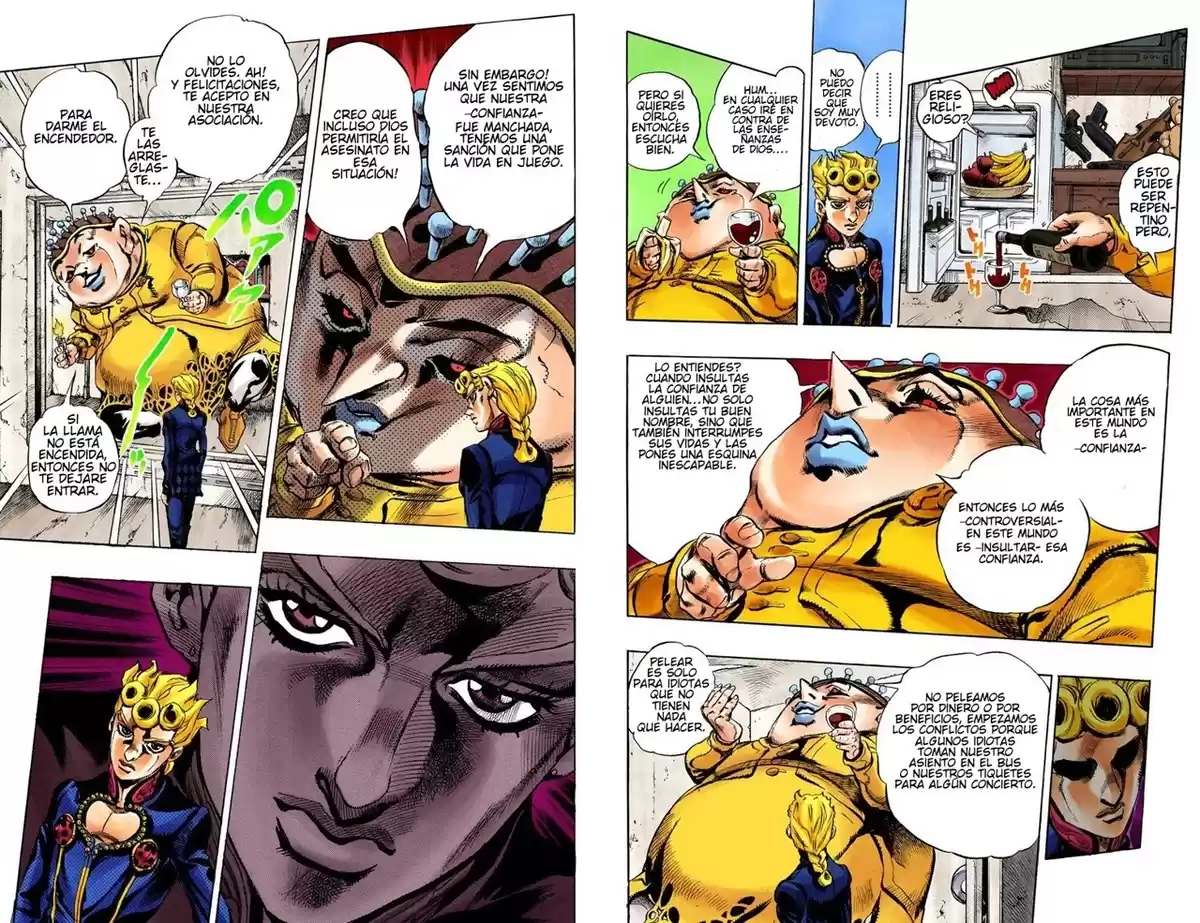 JoJo's Bizarre Adventure Parte 5: Vento Aureo Capitulo 16: Uniéndose a la Pandilla, Parte 6 página 7