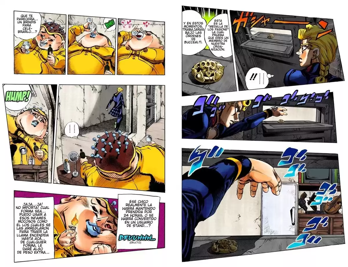 JoJo's Bizarre Adventure Parte 5: Vento Aureo Capitulo 16: Uniéndose a la Pandilla, Parte 6 página 8