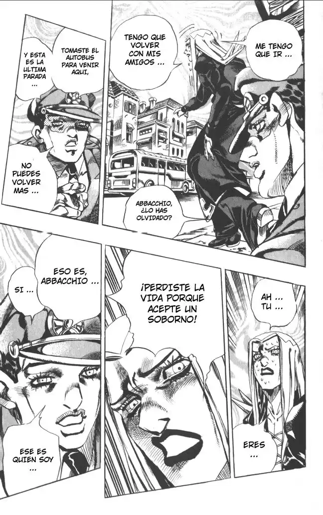 JoJo's Bizarre Adventure Parte 5: Vento Aureo Capitulo 111: Bajo un Cielo a Punto de Caer página 8