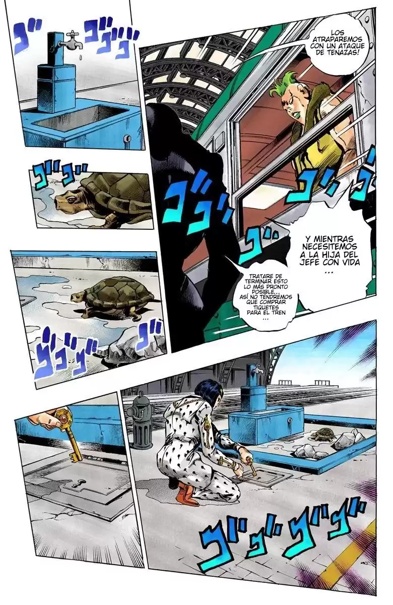 JoJo's Bizarre Adventure Parte 5: Vento Aureo Capitulo 47: Tren Expreso a Florencia, Parte 1 página 14