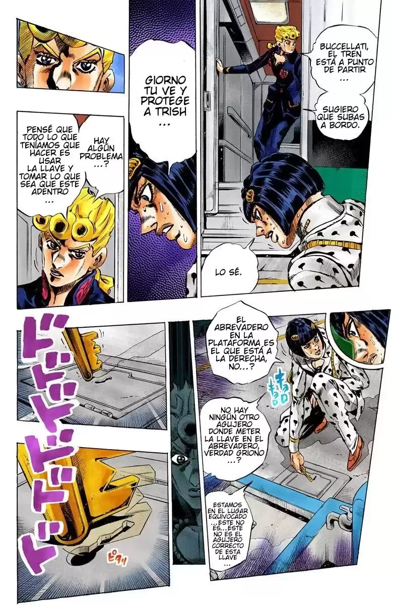 JoJo's Bizarre Adventure Parte 5: Vento Aureo Capitulo 47: Tren Expreso a Florencia, Parte 1 página 15