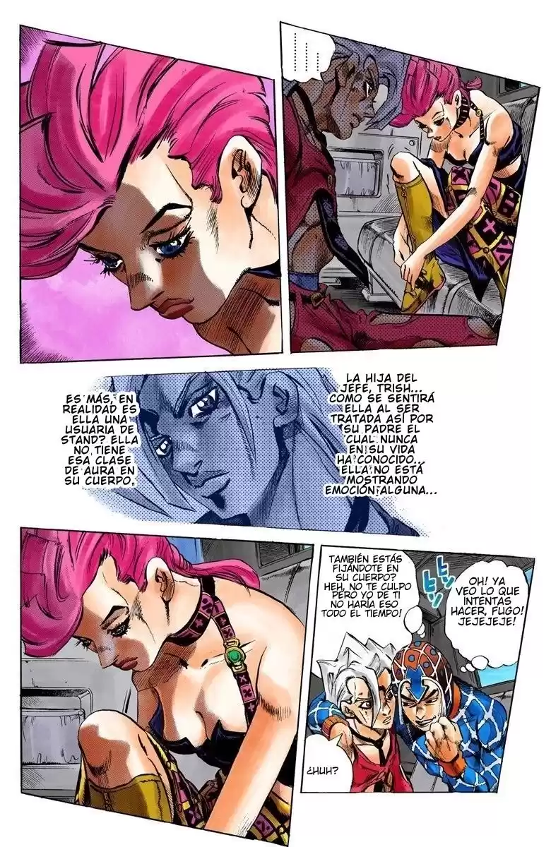 JoJo's Bizarre Adventure Parte 5: Vento Aureo Capitulo 47: Tren Expreso a Florencia, Parte 1 página 7