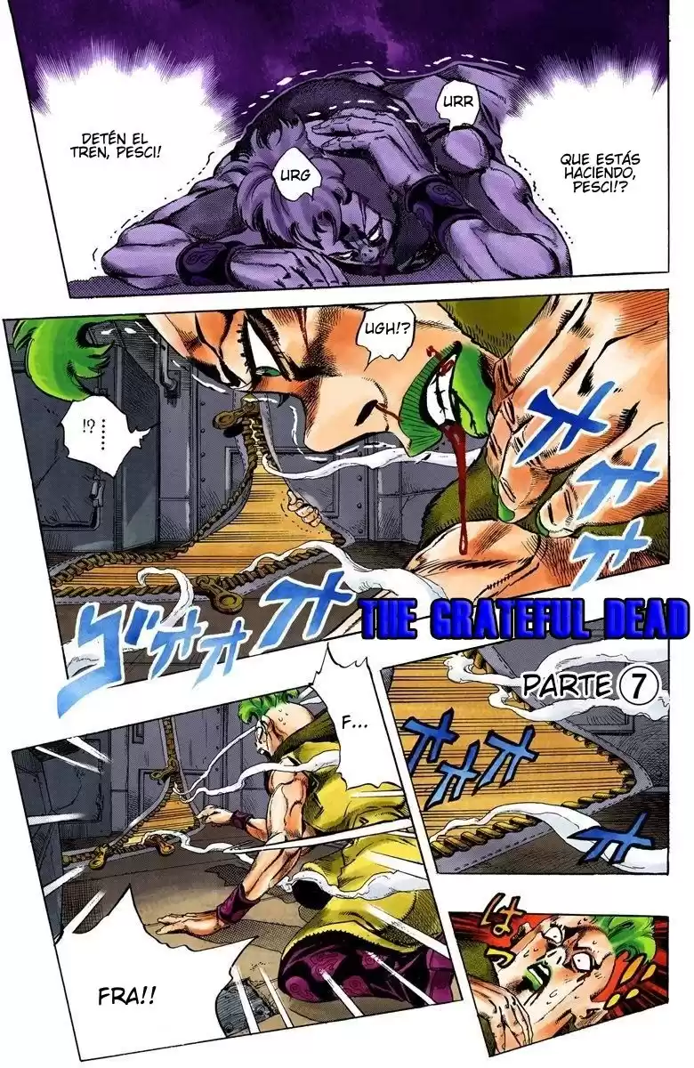 JoJo's Bizarre Adventure Parte 5: Vento Aureo Capitulo 55: The Grateful Dead, Parte 7 página 2