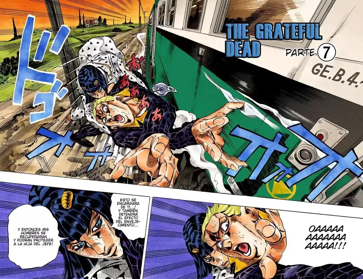 JoJo's Bizarre Adventure Parte 5: Vento Aureo Capitulo 55: The Grateful Dead, Parte 7 página 3