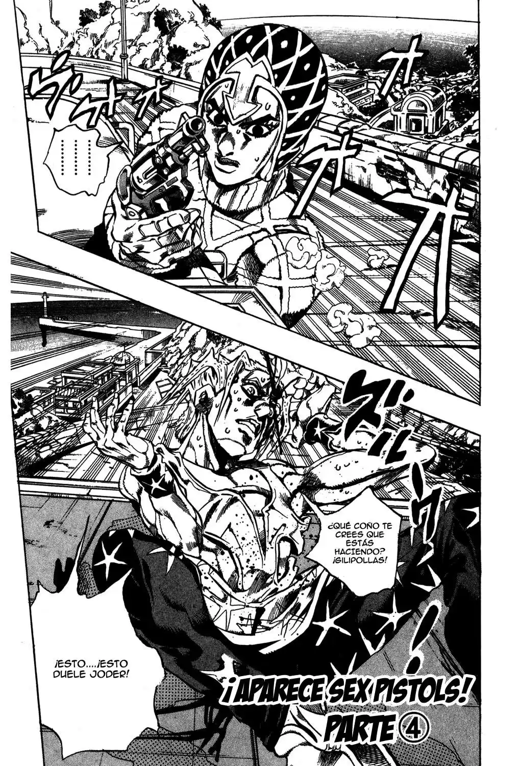 JoJo's Bizarre Adventure Parte 5: Vento Aureo Capitulo 26: Aparece Sex Pistols, Parte 4 página 3