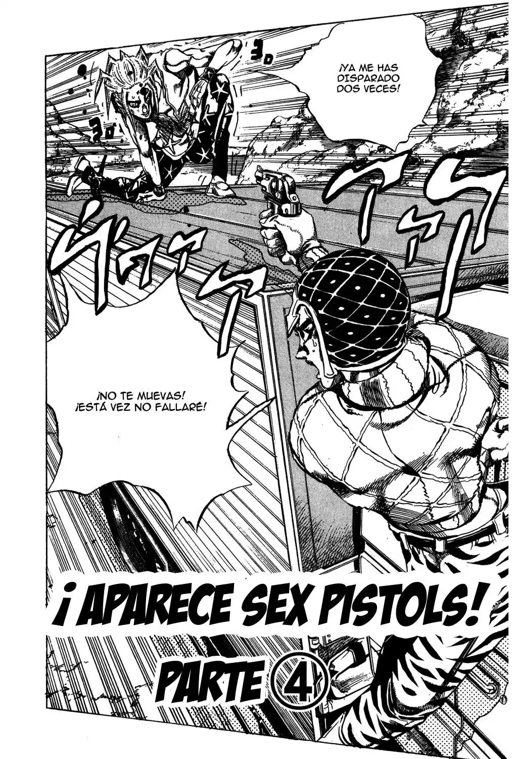 JoJo's Bizarre Adventure Parte 5: Vento Aureo Capitulo 26: Aparece Sex Pistols, Parte 4 página 4