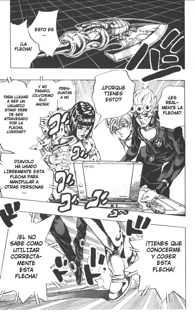 JoJo's Bizarre Adventure Parte 5: Vento Aureo Capitulo 112: ¡Pronto! En la línea, Parte 1 página 17