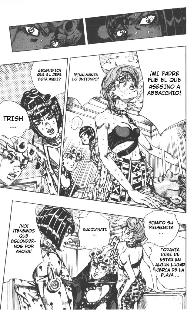 JoJo's Bizarre Adventure Parte 5: Vento Aureo Capitulo 112: ¡Pronto! En la línea, Parte 1 página 7