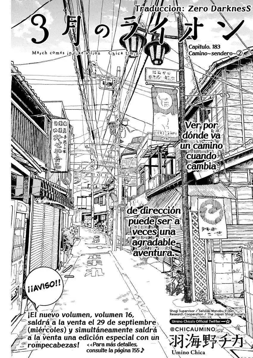 3-gatsu no Lion Capitulo 183: Camino~sendero~2 página 1