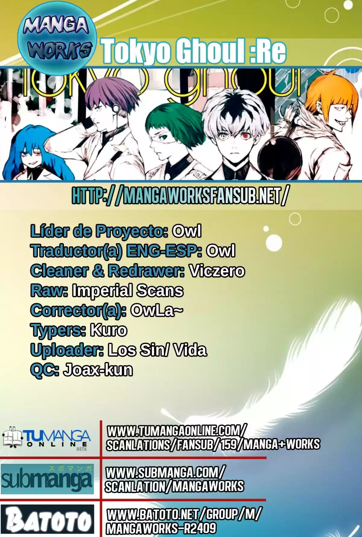 Tokyo Ghoul:re Capitulo 31: Pute página 1