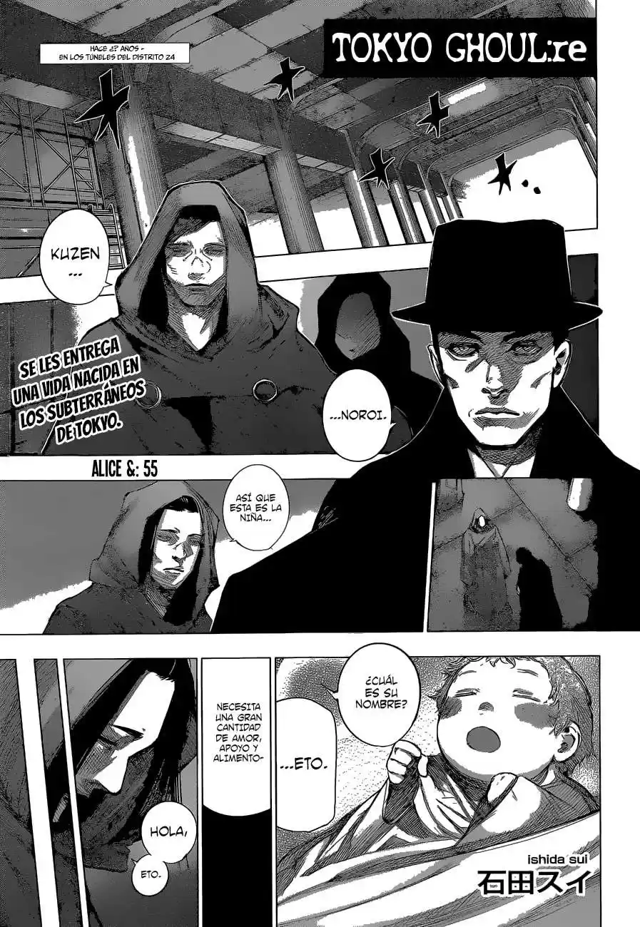 Tokyo Ghoul:re Capitulo 55: Alicia & página 3