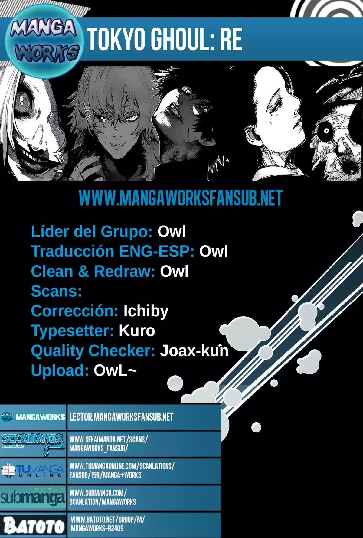 Tokyo Ghoul:re Capitulo 64: Intestino Devorador página 1