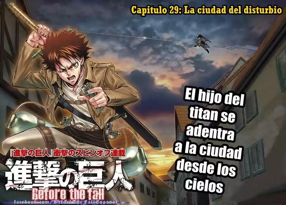 Shingeki no Kyojin: Before the Fall (Antes de la caída) Capitulo 29: Disturbios en la Ciudad página 2