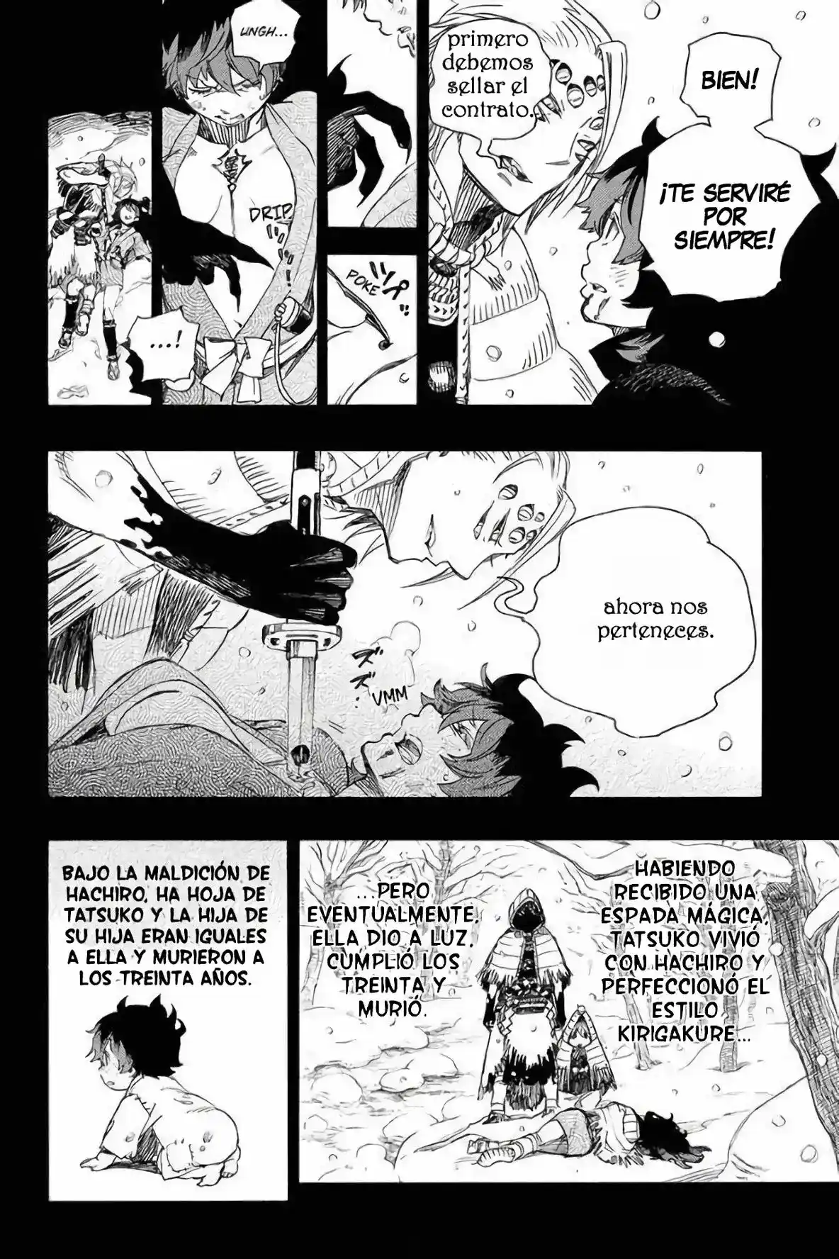 Ao no Exorcist Capitulo 76: Adiós, Norte lejano página 10