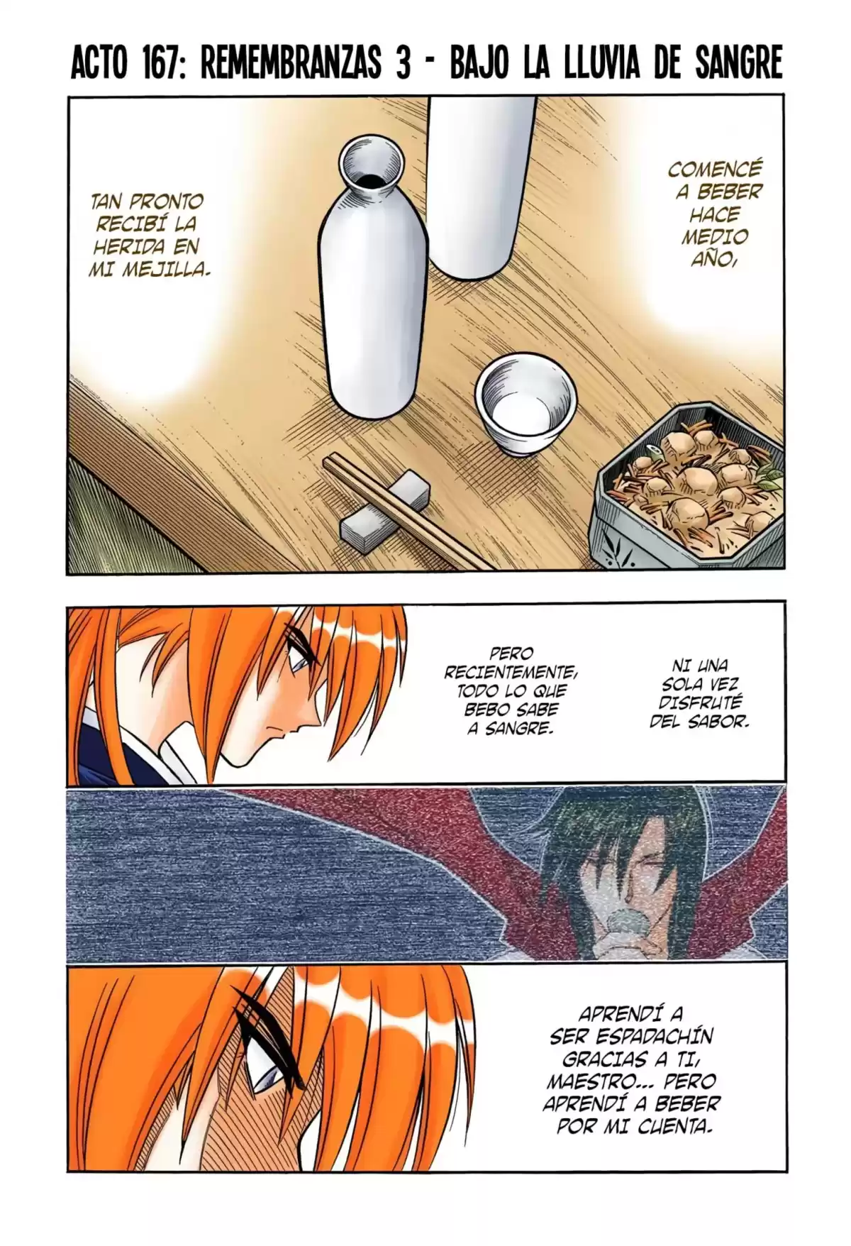 Rurouni Kenshin Full Color Capitulo 167: Remembranzas 3 — Bajo la lluvia de sangre página 1