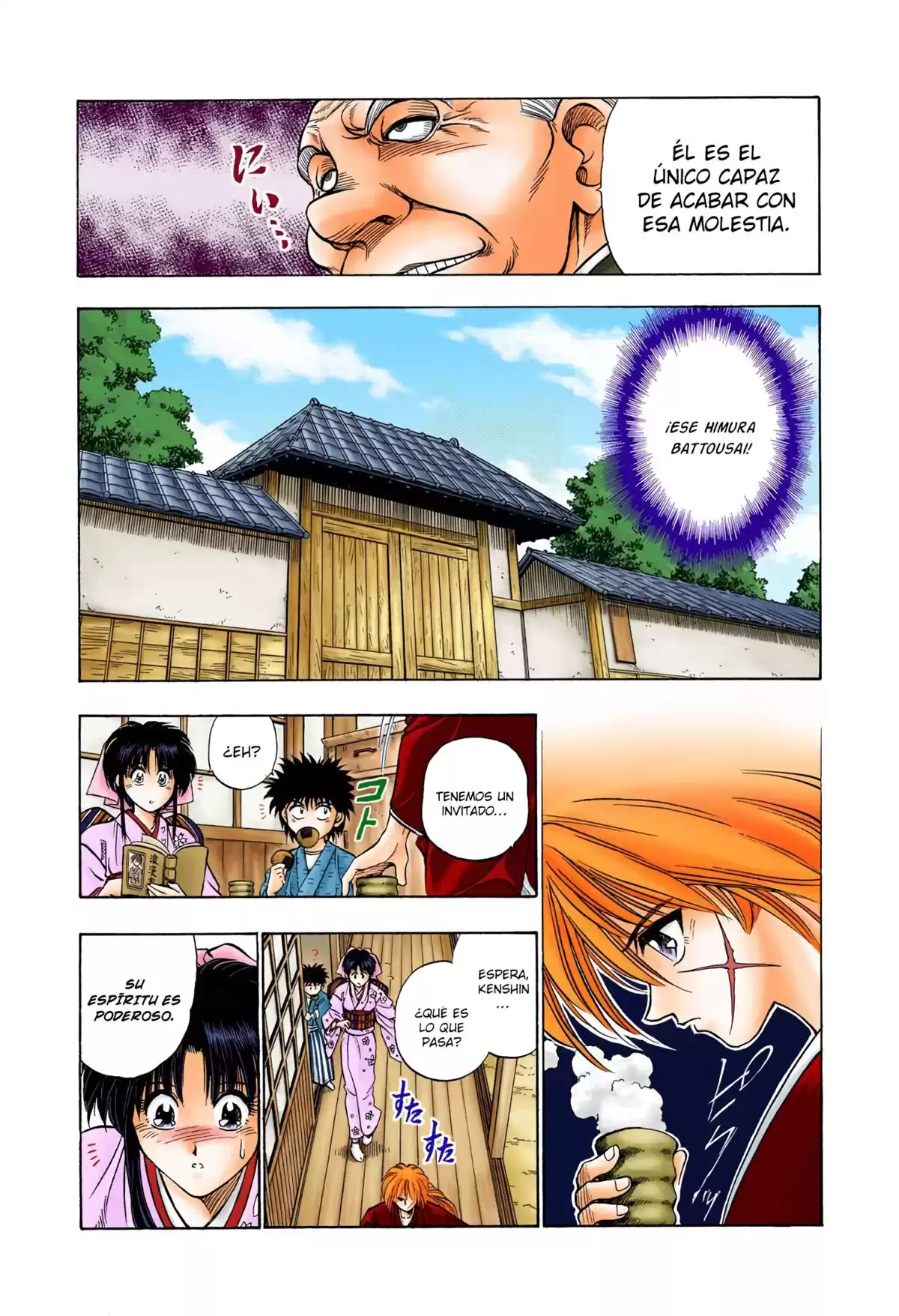 Rurouni Kenshin Full Color Capitulo 6: Enfrentamiento: Sanosuke Sagara página 4