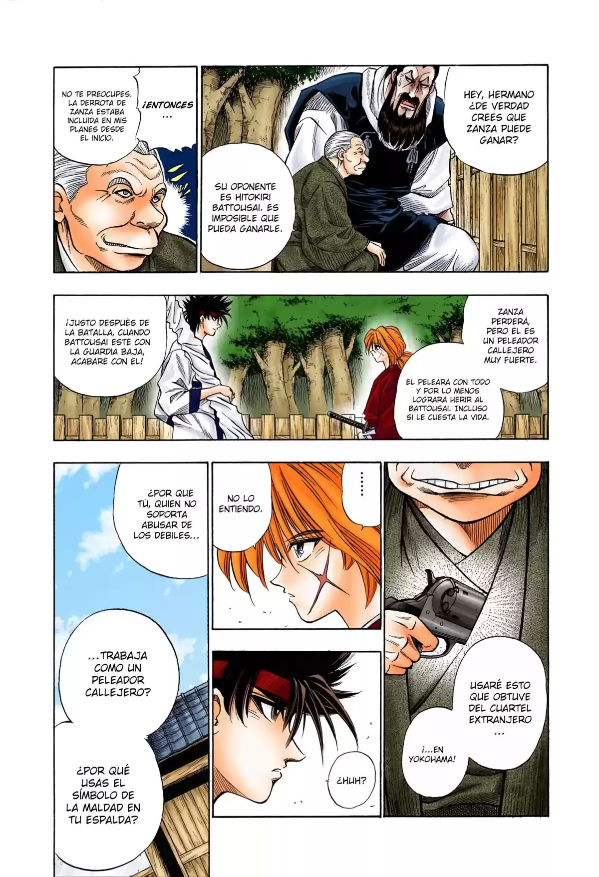 Rurouni Kenshin Full Color Capitulo 6: Enfrentamiento: Sanosuke Sagara página 8