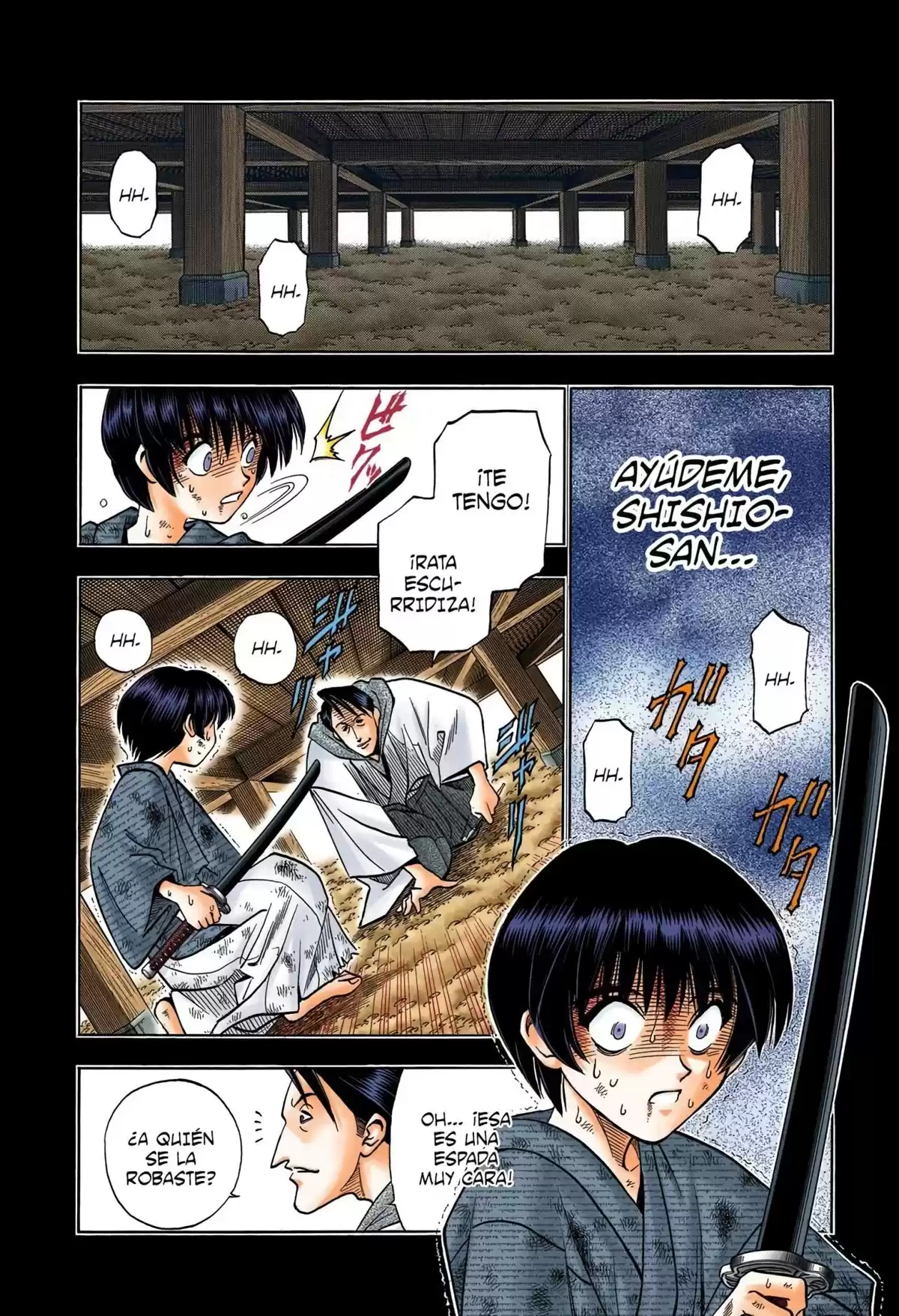 Rurouni Kenshin Full Color Capitulo 132: Historia de Soujiro: Una sonrisa bajo la lluvia página 10