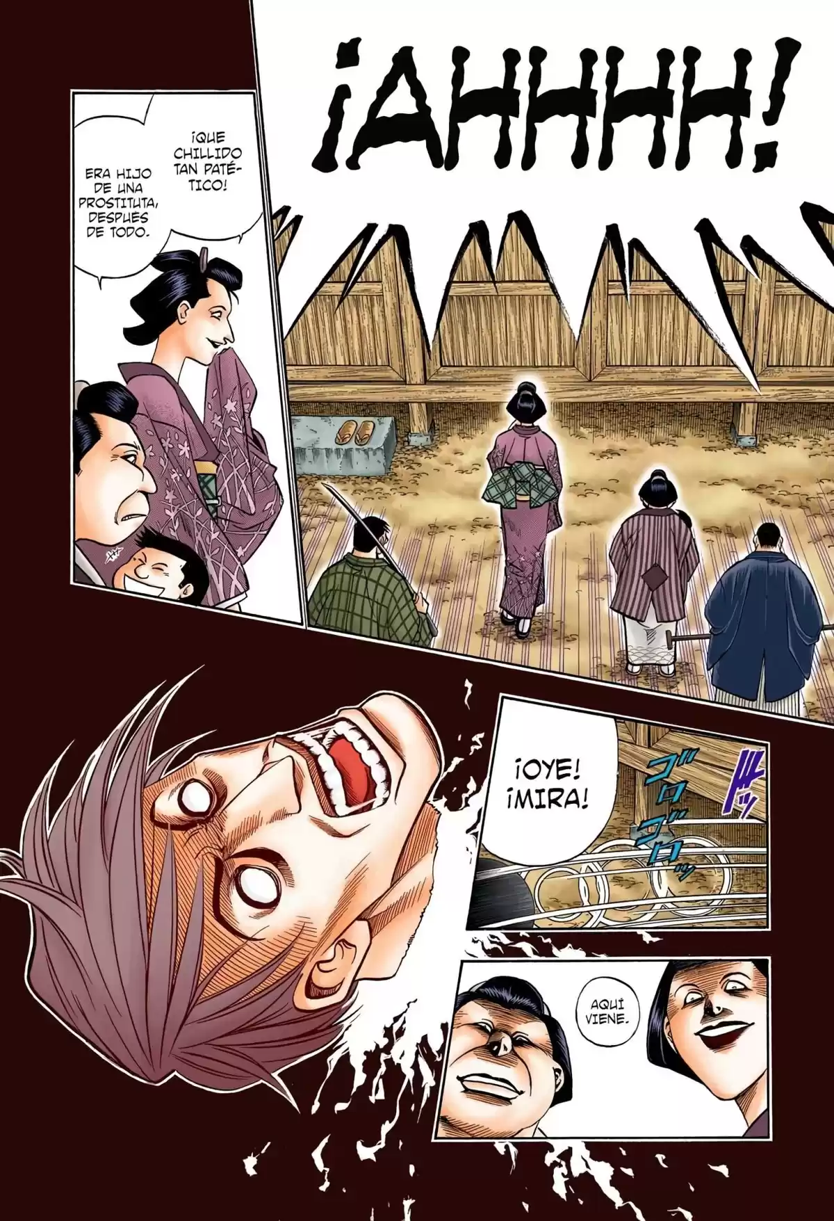 Rurouni Kenshin Full Color Capitulo 132: Historia de Soujiro: Una sonrisa bajo la lluvia página 12